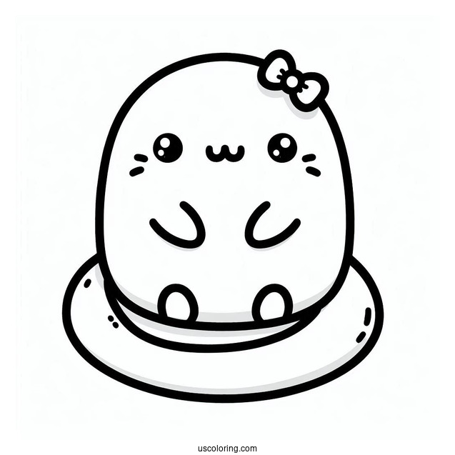 Sumikko Gurashi Coloring Page Of Tokage Outline For Preschoolers