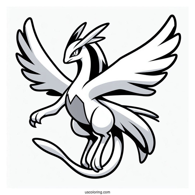 Lugia Legendary Pokemon To Color