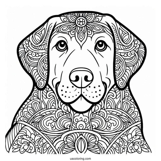 Labrador Retriever Dog Mandala