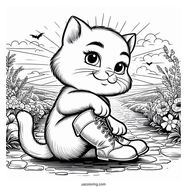 Puss In Boots Coloring Page