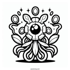 Zygarde EX Cell Formation Pokemon Card Coloring Sheet