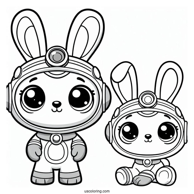 Octonauts Coloring Page Of Easy Tweak Bunny