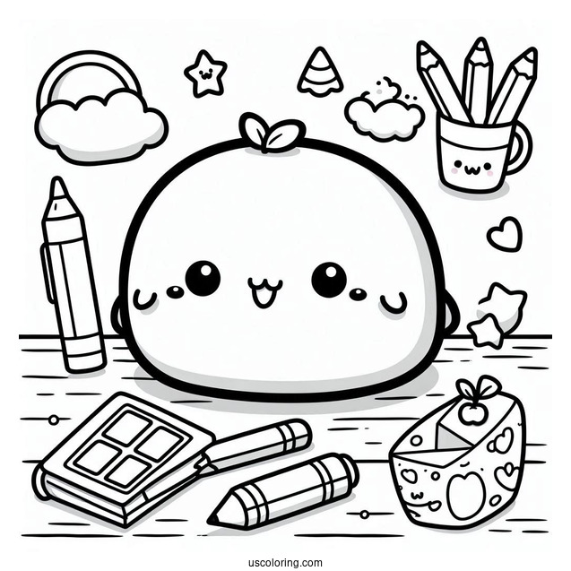 Sumikko Gurashi Coloring Page In The Classroom