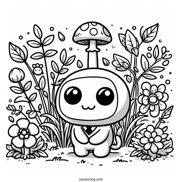 Sprunki Coloring Page Of Simon, And Gray Outdoors