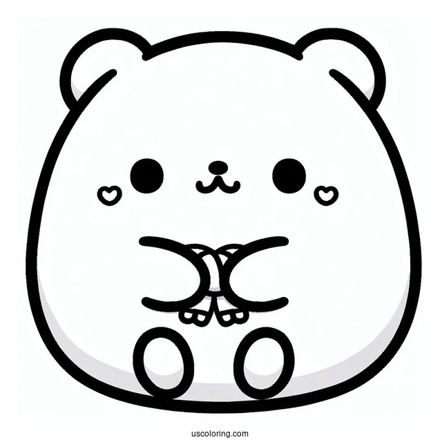 Sumikko Gurashi Coloring Page Of Shirokuma For Kids