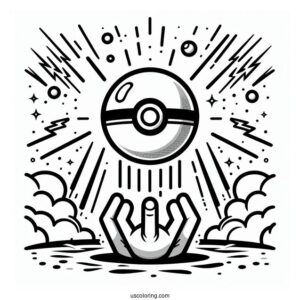 Pokeball About To Release A Pokéball Coloring Page