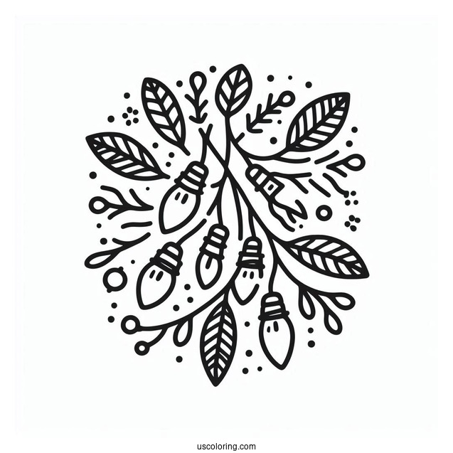 Aesthetic Christmas Lights To Color