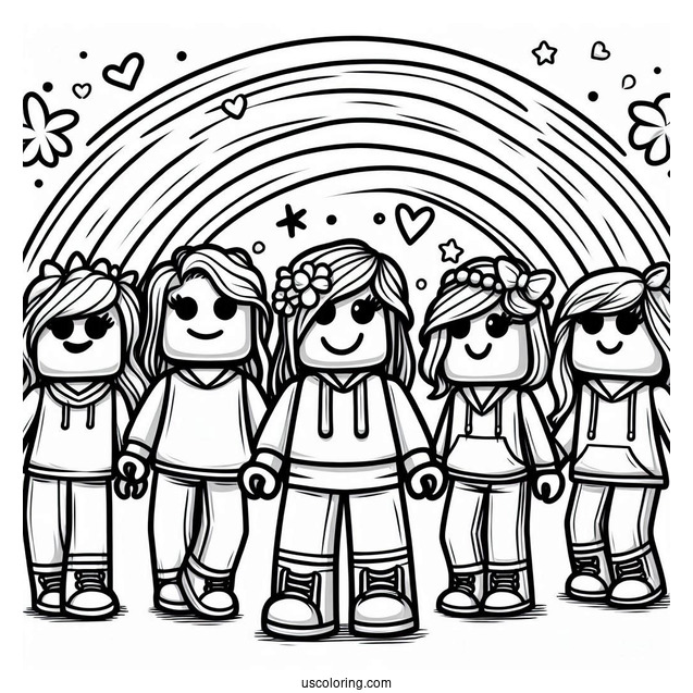 Blue Rainbow Friends Coloring Page Drooling Over Roblox Spy