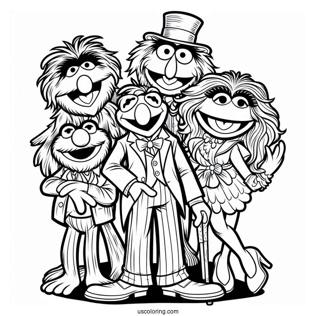 All Muppets Coloring Page Of Characters