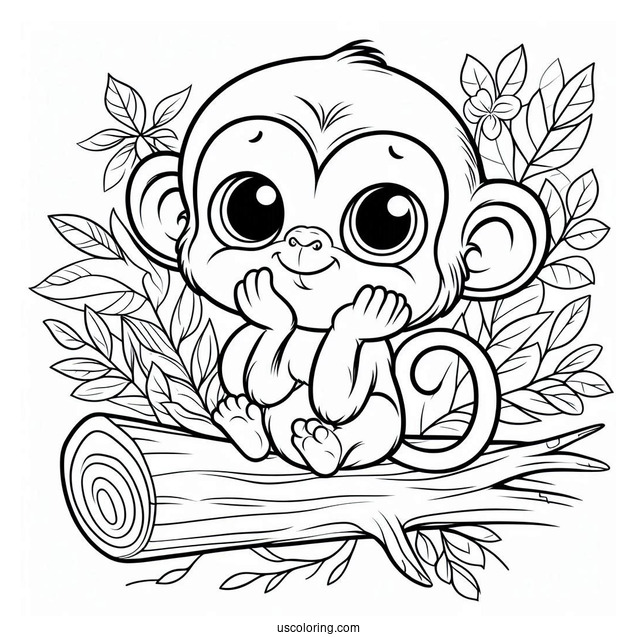 Funny Monkey From Jungle Book Coloring Page Of For Kids