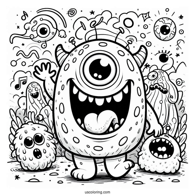 Easy My Singing Monsters Ghazt Coloring Sheet For Kids
