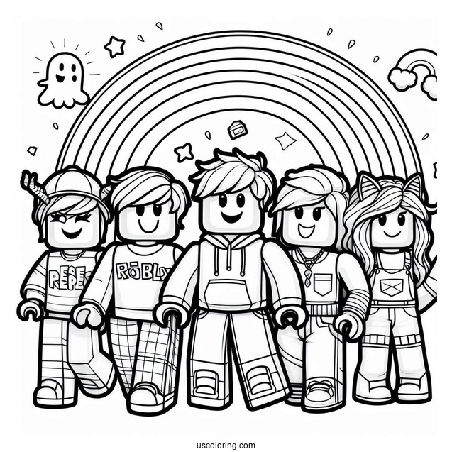 Roblox Rainbow Friends Coloring Page