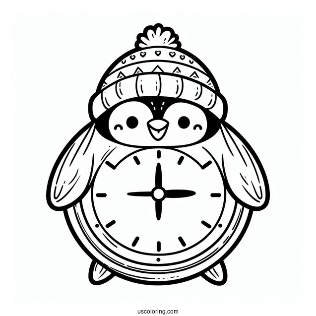 Penguin Shaped Clock
