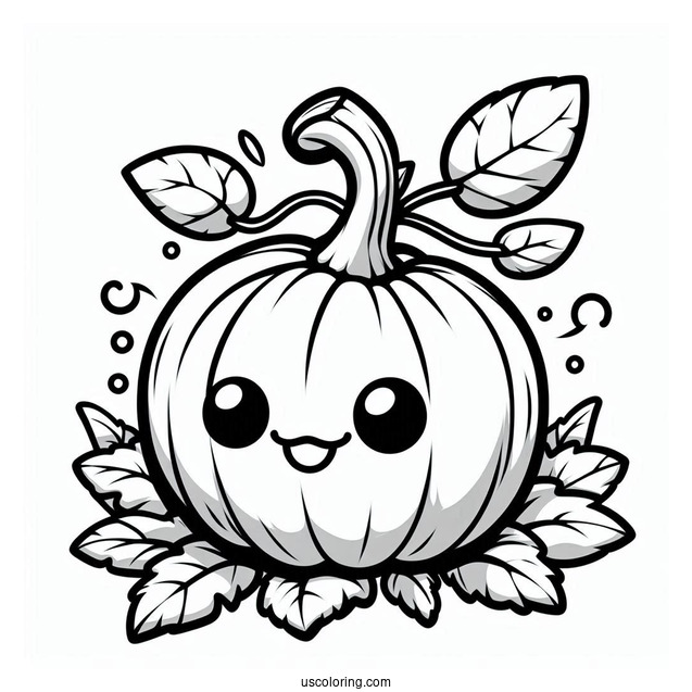 Squash Vegetable To Color