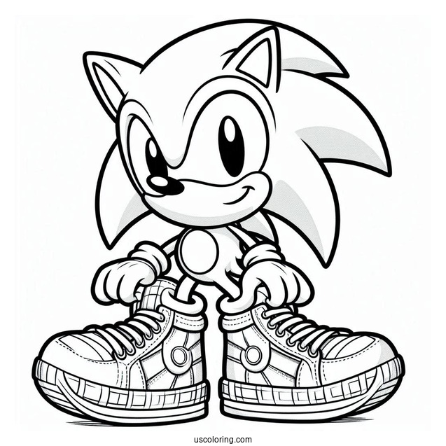 Sonic With Big Shoes