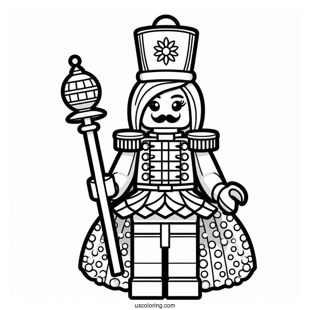 Lego Nutcracker Coloring Sheet For Kids
