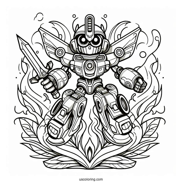 Blades Rescue Bots Coloring Page Outline For Kids
