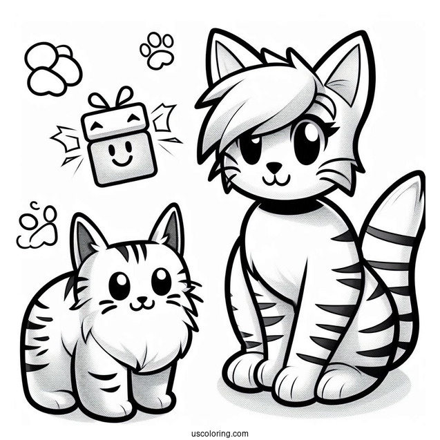 Roblox Pet Simulator Coloring Page Easy