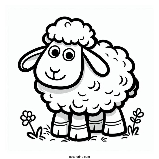 Shaun The Sheep Coloring Page