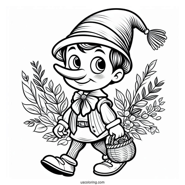 Pinocchio From Shrek Coloring Page