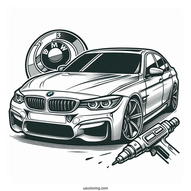 BMW Coloring Page