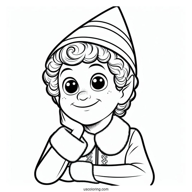Buddy The Elf Coloring Sheet