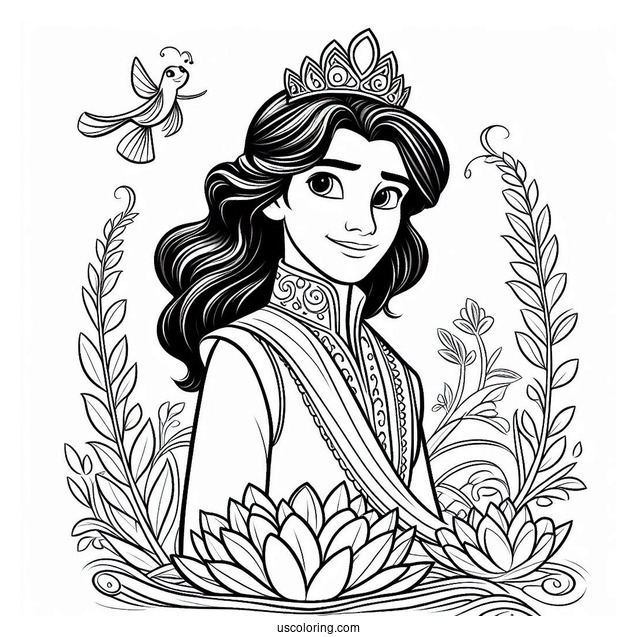 Prince Naveen Coloring Page