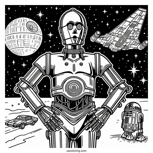 C-3PO Standing In Starship