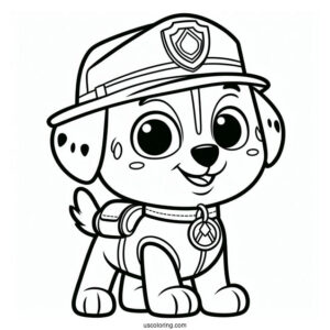 Easy Coloring Page Of Marshall To Color