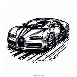Bugatti Coloring Page Logo