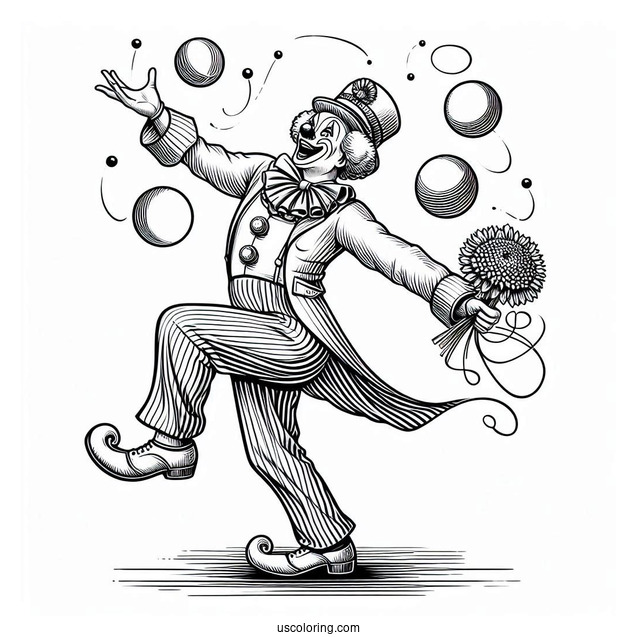 Realistic Clown Dancing