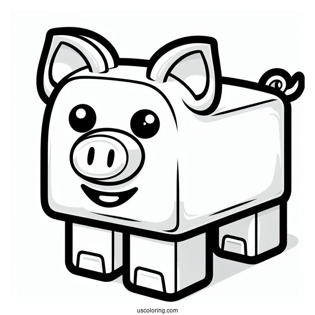 Piggy Roblox Coloring Page