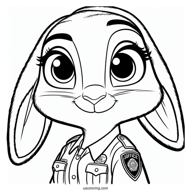 Officer _Judy_ Hopps Coloring Page
