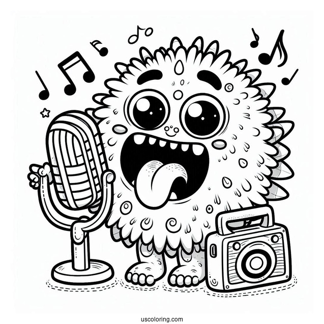 My Singing Monsters Coloring Page Of Easy Entbrat For Preschoolers