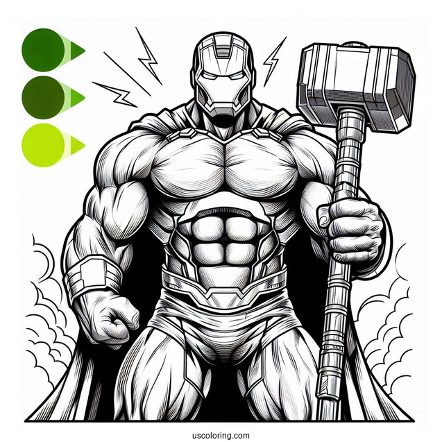 Hulk Vs Iron Man Hulkbuster Coloring In