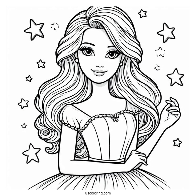 Barbie From Toy Story Coloring Page