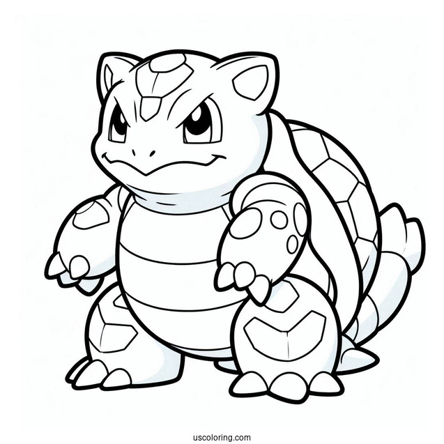 Coloring Sheet Of Blastoise