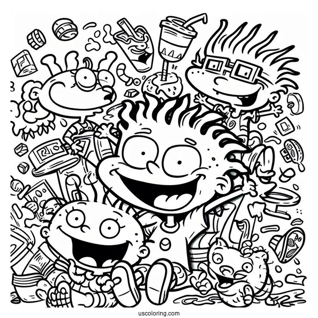 Nickelodeon Coloring Page Of Rugrats