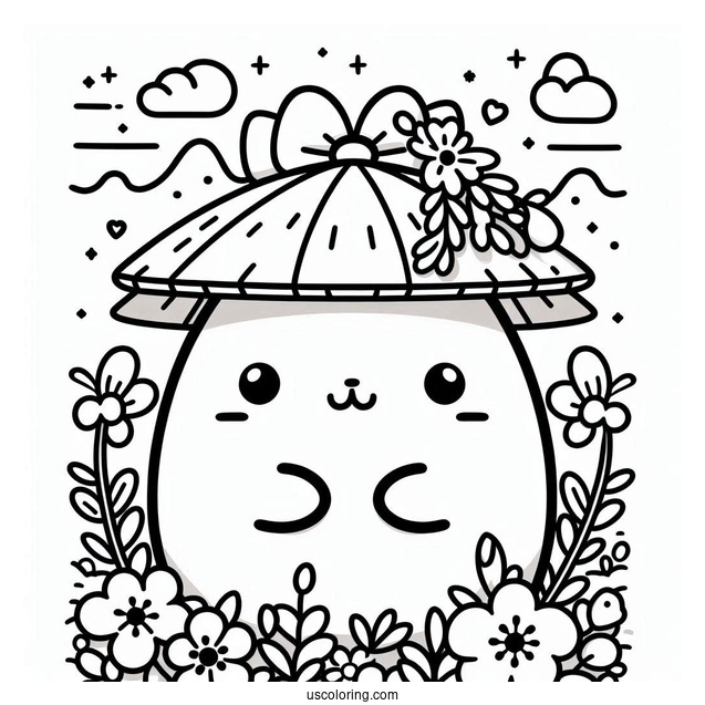 Sumikko Gurashi Coloring Page Of Tokage Outline For Preschoolers