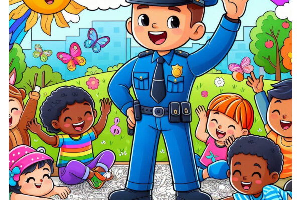 police coloring pages featured image