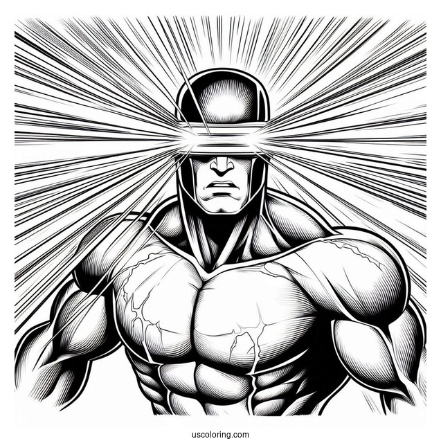 X-Men Cyclops Emitting Beams