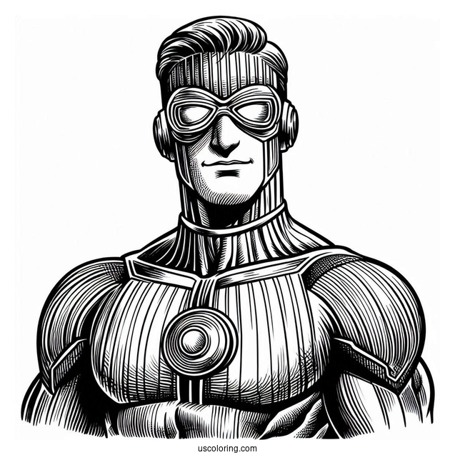Reed Richards Mr. Fantastic Coloring Page For Kids