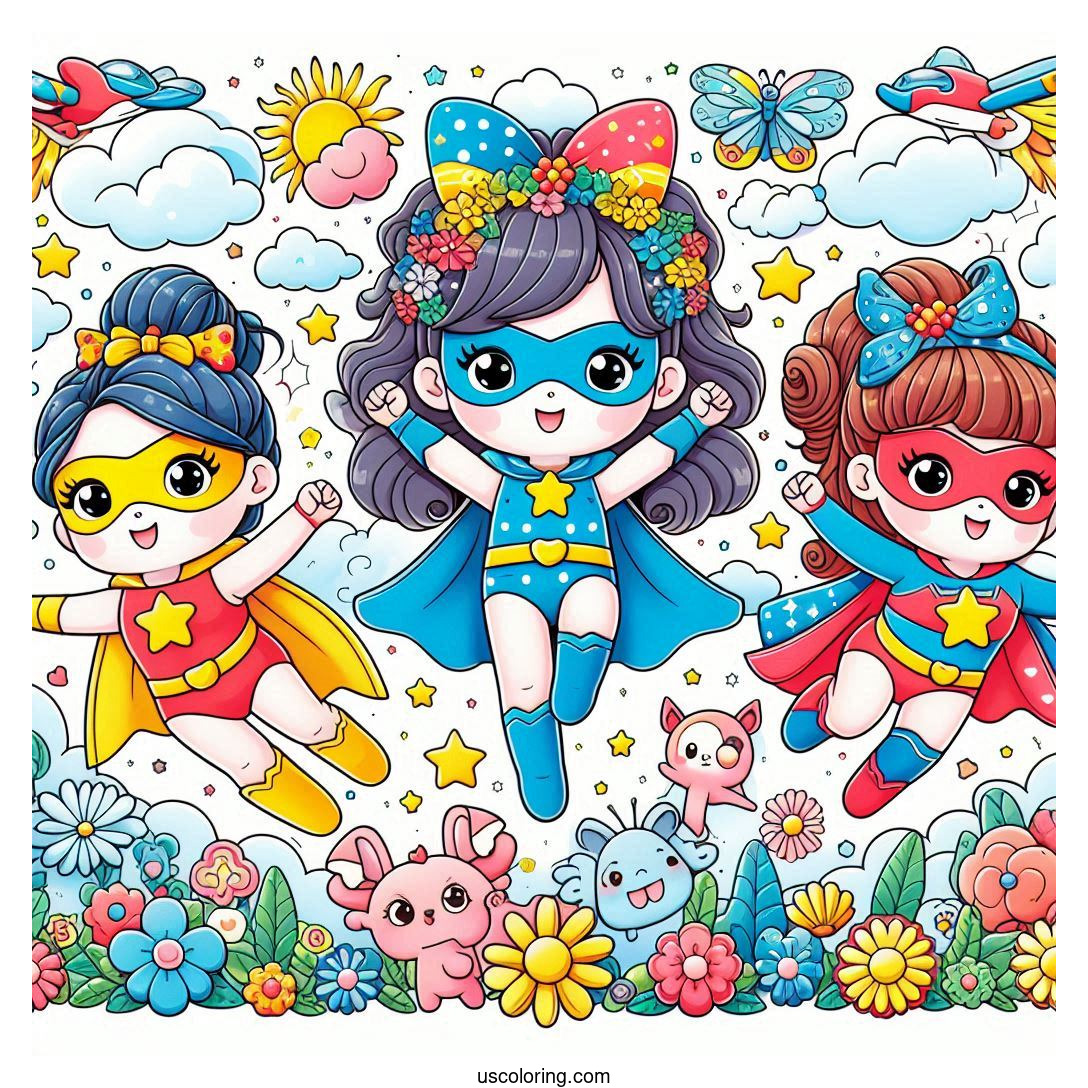 powerpuff girls coloring pages feature image