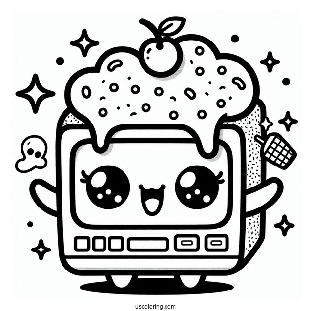 Sprunki Coloring Page Of Kawaii Mr Fun Computer
