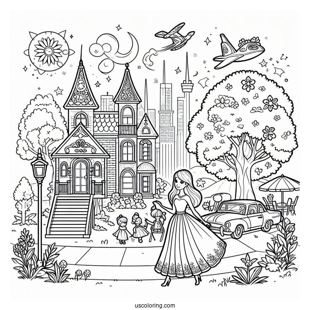 Barbie And Dreamhouse Adventures Coloring Page