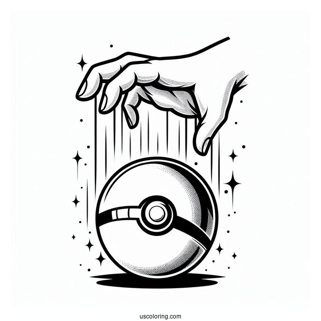 Pokeball About To Release A Pokéball Coloring Page