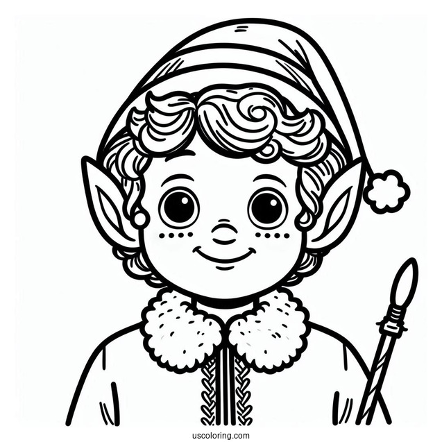Buddy The Elf Coloring Sheet