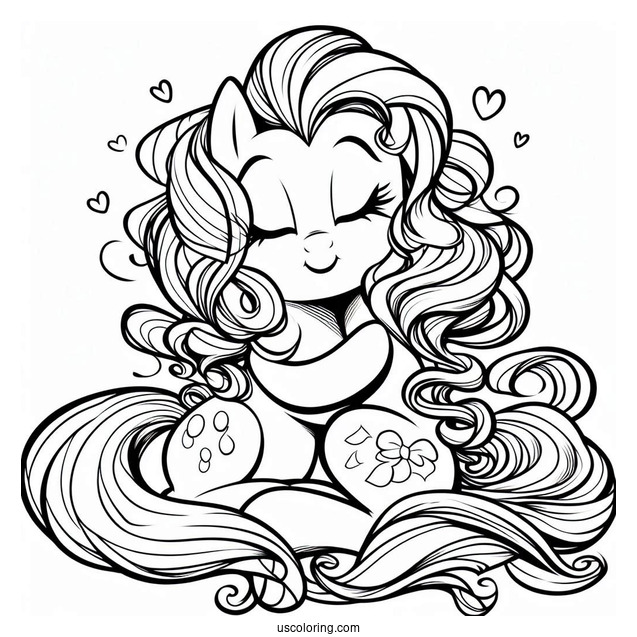 Pinkie Pie Coloring Page Of Trinity Pie Hugging