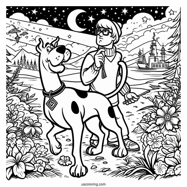 Mystery In From Scooby-Doo Coloring Sheet