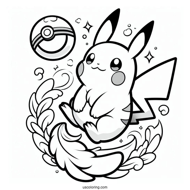Pokemon With Pikachu To Color